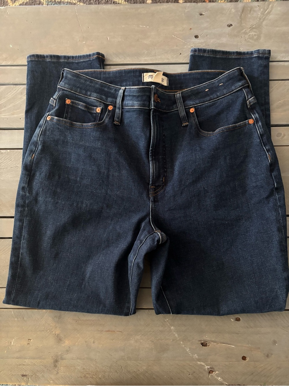 Madewell The Curvy Perfect Vintage Jean Dark Wash Blue Denim Size 31